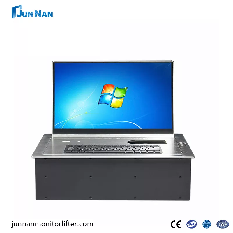 Conference Paperless Intelligent Lifting หน้าจอ LCD Flipper แอปพลิเคชั่นโต๊ะคอมพิวเตอร์