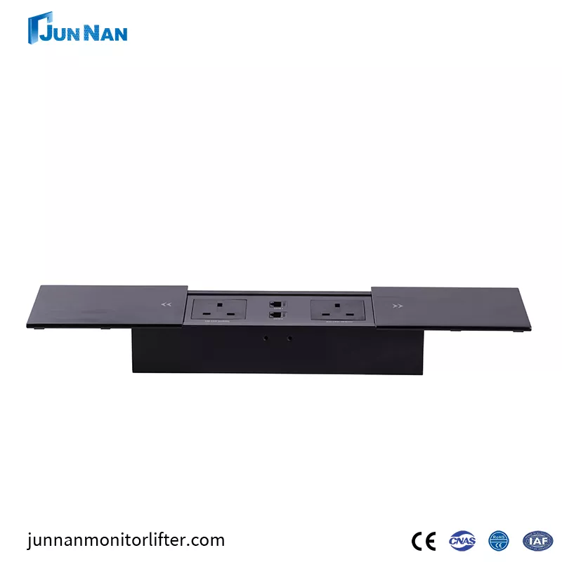 ยกซ็อกเก็ตที่ซ่อนอยู่โต๊ะในครัว worktop เต้าเสียบแถบพลังงาน